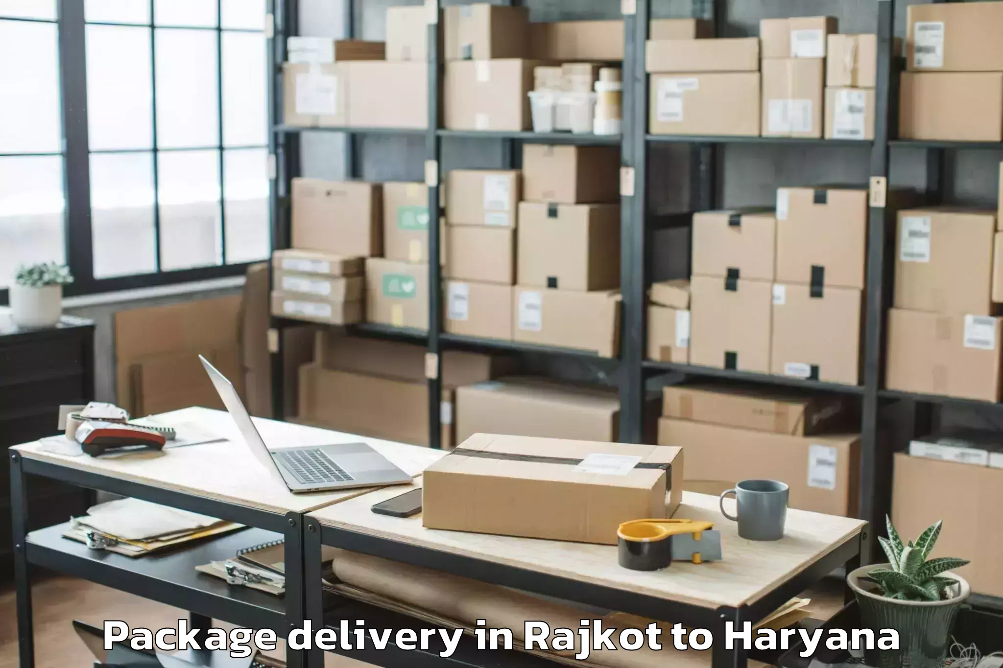 Reliable Rajkot to Jagan Nath University Jhajjar Package Delivery